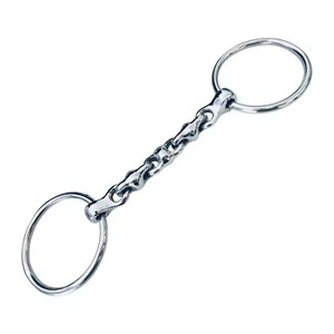 Broca Waterford de alta calidad para caballos-Diseño de anillo suelto con doble junta y 2 eslabones adicionales, hecho de acero inoxidable duradero - Product Image 4