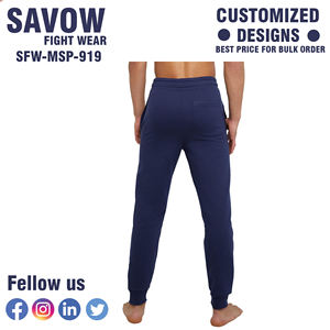 Pantalons d'entraînement en toile personnalisés de haute qualité pour hommes, pantalons de sport respirants à séchage rapide avec cordon de serrage, entraînement en salle de sport - Product Image 2