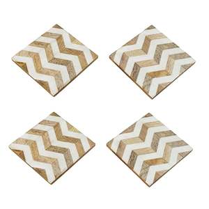 Posavasos de madera hechos a mano con diseño de resina Posavasos naturales duraderos para mesas de café y decoración del hogar a bajo precio - Product Image 3