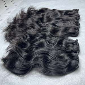 Cabello humano crudo sin procesar de alta calidad textura ondulada natural sin desprendimiento sin enredos de Vietnam - Product Image 1