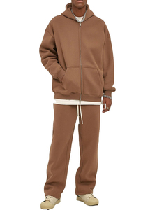 Custom Blank <b>Plain</b> Heavyweight Streetwear Men Customized Zipper <b>Tracksuits</b> OEM Serviced Comfortable Size Zipper <b>Tracksuits</b> - Product Image 5