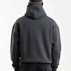 Boxy Blank Pull À Capuche 400gsm Surdimensionné Plaine Épaisse Polaire 100% Coton Lourd Recadrée Hiver À Séchage Rapide Sweat À Capuche Pour Hommes - Product Image 2