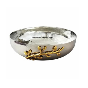 Juego de Dos Tazones de Chocolate de Metal con Acabado Dorado, Tazón de Dulces de Diseño de Alta Calidad, Nuevo Tazón de Chocolate de Diseño - Product Image 2