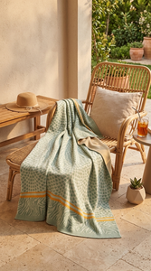 OEM Knitted Jacquard <b>Throw</b> Blanket Manufacturer Custom Organic Cotton TV <b>Throw</b> Floral Vintage Marine Striped Four Seasons - Product Image 6