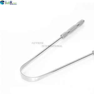 Raspador de lengua de acero inoxidable 100% de grado médico, fácil de usar, limpiador de lengua para el cuidado bucal para adultos, tratamiento del mal aliento - Product Image 3