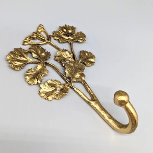 Flowers and Leaves Design Metal Wall <b>Hook</b> <b>for</b> Home Kitchen Bath Rooms <b>Coat</b> <b>Hook</b> <b>for</b> Wall Decor - Product Image 5
