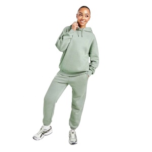Fashion Women Tracksuit Lightweight Cotton Blend Hoodie and Pants OEM ODM Bulk Wholesale Private Label Loungewear and Sportswear - Product Image 1