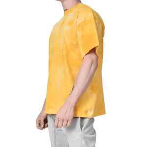 Camiseta de talla grande 5xl de fábrica de alta calidad 100 algodón lavado ácido 230gsm lavado Vintage pesado para hombre Camiseta Vintage en blanco personalizada - Product Image 6