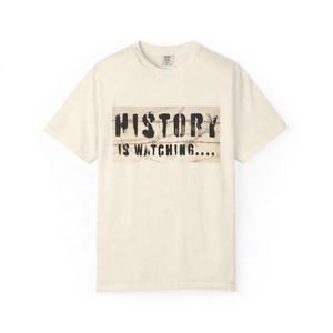 T-shirts graphiques personnalisés en coton molletonné épais pour hommes, style streetwear, imprimés numériquement, coupe courte et déstructurée, vente en gros - Product Image 5