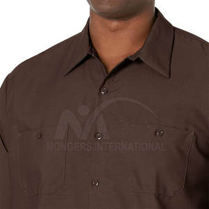 Camisas tácticas impermeables transpirables con patrón sólido hechas en fábrica Tecnología Bayer Material de algodón/poliéster Manga larga y corta - Product Image 3