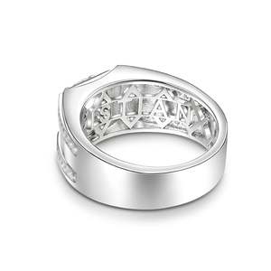 Bague en argent sterling personnalisée Jeulia Remember pour homme avec diamants - Product Image 4