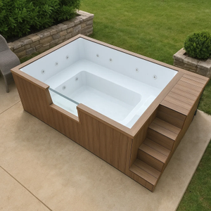 Fiberglass Spa Small Cheap Above Ground Swimming Pools Garden Backyard Fiber Glass Outdoor Pool Jacuzzi Swimming Pool - Product Image 6