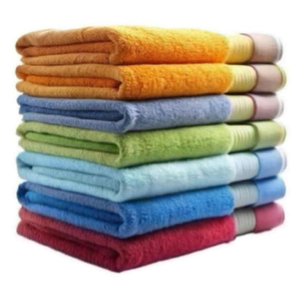 Vente en gros de serviettes de bain réutilisables écologiques pour hôtel, lot de serviettes de bain 100% coton avec logo personnalisé, couleur blanche, bon marché - Product Image 1