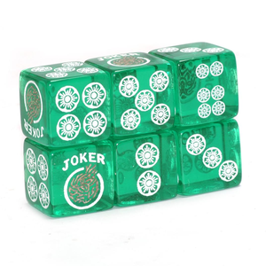 Couleur unie Mahjong dés personnalisé acrylique Mahjong fabricant qualité Mah Jongg Bettor ensemble de dés assortis - Product Image 4