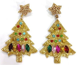 Boucles d'oreilles brodées à la main perlées de première classe avec le dernier design pour femmes filles directement du premier fournisseur de bijoux de l'Inde - Product Image 4