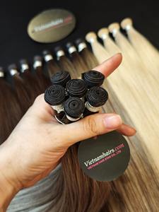 Vente en gros 100% vierge droite qualité supérieure trame en PU pleine cuticule Jerry Curl Extensions de cheveux humains vague Curl cheveux humains - Product Image 2