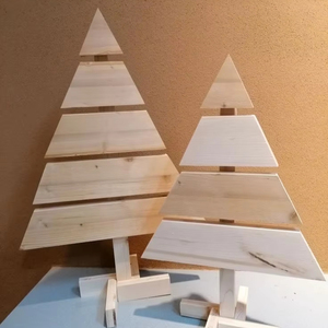 ARBRE DE NOËL ASSISTANT DÉCORATION ÉCOLOGIQUE CADEAU FAIT MAIN Arbre ornemental en bois Fabriqué en cerisier un arbre pour toute saison - Product Image 1