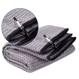 ผ้าขนหนูวาฟเฟิลสำหรับกอล์ฟแบบหนาพิเศษ สำหรับทำความสะอาดโคลนหนักและบำรุงรักษาอุปกรณ์ ผ้าขนหนูวาฟเฟิลสำหรับกอล์ฟ - Product Image 1