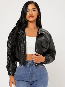 Nouvelle conception 2025 – Blouson moto en cuir véritable pour femme, tissu en velours côtelé doux de haute qualité, respirant et coupe-vent - Product Image 6