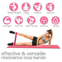 Bandas de ejercicio de Fitness de entrenamiento ecológico de 5 niveles, juego de bandas de resistencia de látex 100%, entrenamiento de fuerza, Yoga, Pilates