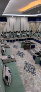 Ottoman Phong Cách Sofa Arabic Majlis Oriental Tầng Chỗ Ngồi | Chiều Cao Ngồi 40Cm | Sofa + Thảm Len + Rèm + Bộ Bàn Đầy Đủ - Product Image 4