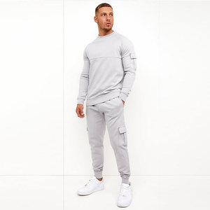 Personalizado de talla grande peso pesado 100% algodón ropa deportiva informal Color sólido Puff Impresión de dos piezas Streetwear Sudadera con capucha pantalones de chándal - Product Image 1