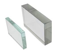 Plaques de verre radicales Modèle OPT-19 Blocs rectangulaires pour expériences réfractives OEM Personnalisable Plusieurs tailles disponibles