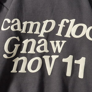 Venta al por mayor pulóver de gran tamaño Unisex Sudadera con capucha de algodón peso pesado con capucha logotipo personalizado hombres mujeres 3D Puff estampado Sudadera con capucha 2025 - Product Image 6