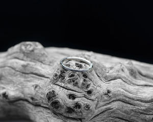 Joyería personalizada, barril de whisky de Damasco, regalo para tu novia, anillo de bodas de compromiso para mujer, joyería de acero transparente - Product Image 5