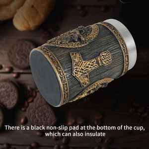 Taza de cuerno de búfalo hecha a mano, recipiente rústico ecológico, taza elegante y duradera, perfecta para café, té, whisky, regalos - Product Image 3