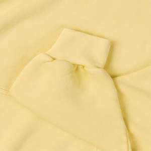 Sweat à capuche unisexe chaud en polaire de couleur jaune clair, pull style décontracté, sweat à capuche pour l'hiver Streetwear ou Loungewear - Product Image 5