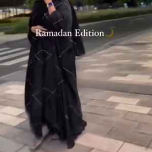 Abayas traditionnelles de Dubaï pour femmes modestes motif de diamant élégant brodé à la main respirant élégant pour les musulmans inspirés vieux - Product Image 1
