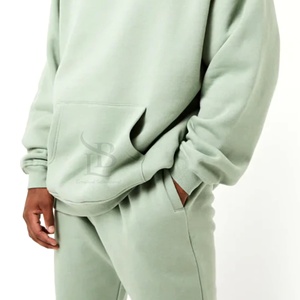 Sweat à capuche personnalisé pour hommes, poids lourd, vierge, 100% coton, coupe boxy surdimensionnée, sweat à capuche court de haute qualité pour hommes - Product Image 6