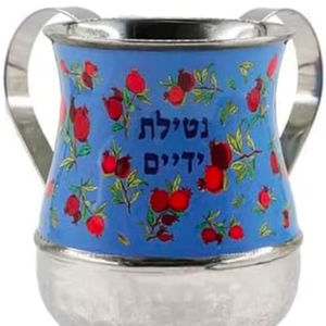 Best Seller Customised 5'' 40oz Elegant Grey Gold Decal Stainless Steel Hand Jewish Washing Cup Netilat Yadayim Metal for <b>Basins</b> - Product Image 3