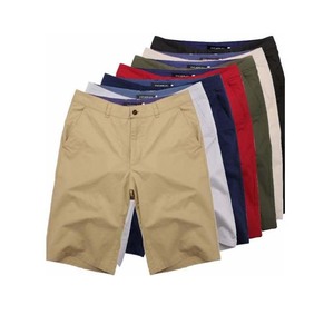 Shorts en toile pour hommes de couleur unie, haute qualité, service OEM personnalisable, écologiques, prix de gros abordable - Product Image 1