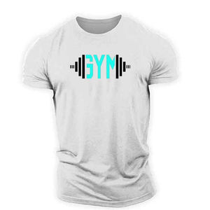 Nueva camiseta tejida para gimnasio para hombre, ropa deportiva personalizable con tela transpirable de secado rápido para fitness al aire libre - Product Image 5