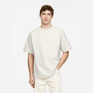 280 GSM 100% coton t-shirts pour hommes personnalisés vierges avec logo personnalisé imprimé-méthode d'impression numérique - Product Image 5