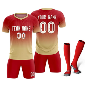 Maillots de football légers personnalisables avec conception de logo personnalisée Top technique de sublimation de marque privée extensible - Product Image 1