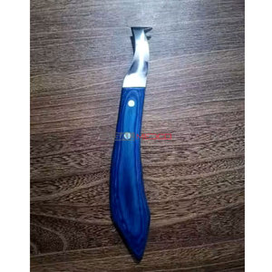 Cuchillo para Cascos de Caballos, Herramienta de Herrador para Recortar Cascos, Personalizable, Reutilizable, de Acero Inoxidable Alemán, Instrumentos Veterinarios - Product Image 6