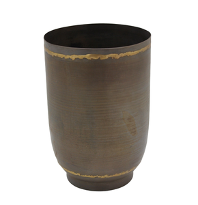 Jardinière décorative moderne en fer de taille moyenne en métal Pots de jardinière en cuivre brûlés pour la décoration de jardin faits à la main - Product Image 6