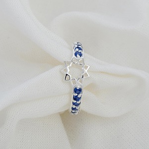 Anillo de piedras preciosas de zafiro azul Natural para mujer, forma ovalada, tablero de ajedrez, piedra cortada, joyería ajustable con piedra de zafiro suelta - Product Image 3