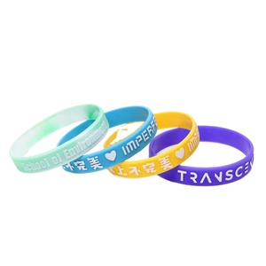 Hochwertige benutzer definierte Gummi Silikon Armband Armband für Werbe geschenk und Veranstaltungen - Product Image 1