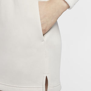 Mini jupe respirante de haute qualité pour femmes-automne/hiver nouvelle robe plissée de couleur unie à bord brut coton broderie strass - Product Image 5