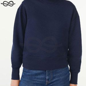 สเวตเชิ้ตคอปกตั้งสำหรับผู้ชาย, สเวตเชิ้ตแขนยาวผ้าเทอร์รีสีพื้นสวมใส่สบายเหมาะสำหรับฤดูใบไม้ร่วง - Product Image 2