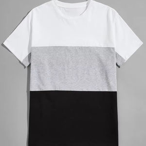 T-shirt de haute qualité 100% coton couleur personnalisée pour hommes coupe régulière t-shirt Stock en vrac vêtements t-shirt - Product Image 1