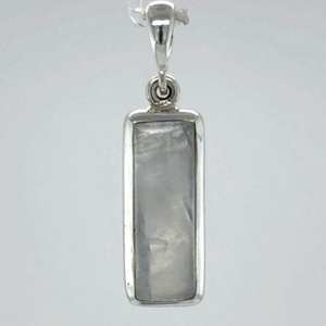 Pendentif carré arc-en-ciel pierre de lune véritable pierre précieuse naturelle 925 argent Sterling bijoux faits à la main collier cadeau élégant - Product Image 5