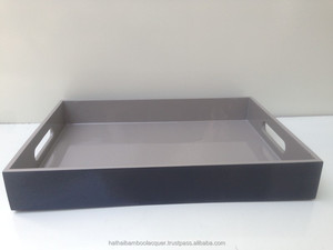 Bandeja madre perla OEM ODM al por mayor, material de madera ecológico, bandeja para servir, barra de impresión, tamaño personalizable, forma, estilo Hathai - Product Image 6