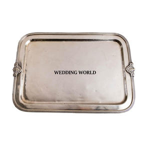 Bandeja de chocolate de acero de lujo Bandeja de chocolate hecha a mano de forma redonda Nueva bandeja de chocolate con estilo clásico - Product Image 3