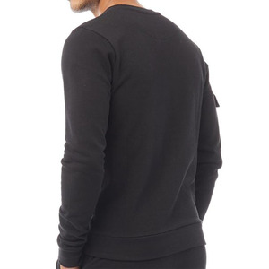 Vente en gros de sweats de jogging en coton épais avec logo personnalisé pour hommes sweats à capuche d'hiver noirs - Product Image 2