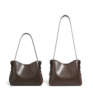 Élégant femmes en cuir souple minimalisme épaule sac fourre-tout de haute qualité 2025 peau de vache sac filles OEM en gros couleurs et Logo personnalisés - Product Image 5